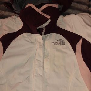 North Face Rain Jacket with detachable hood.